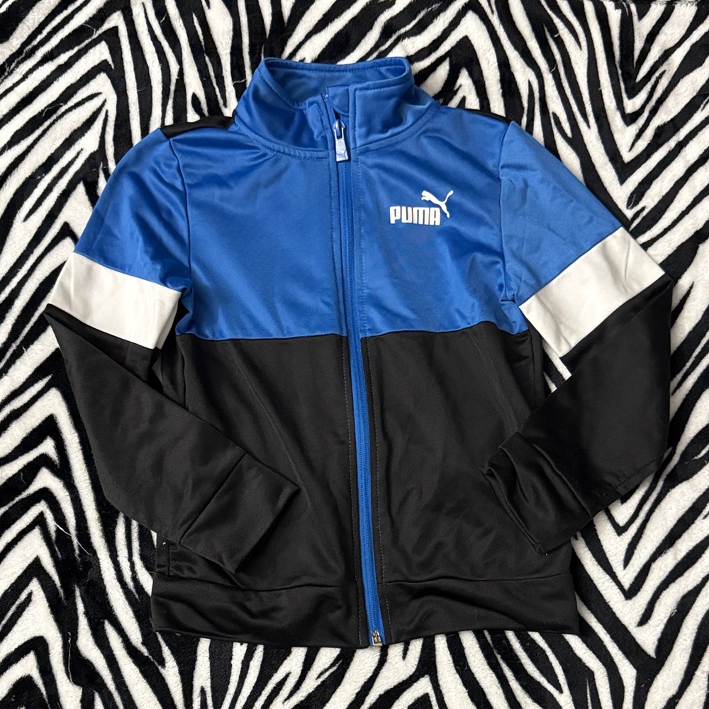 Puma Black and Blue Zip-Up Jacket